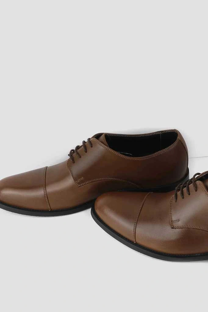 Ballerion Cap Toe Derby – brown Genuine Leather